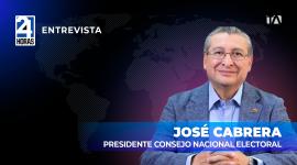 "Si es que tuviéramos algún inconveniente en noviembre, tenemos diciembre, enero, febrero, que se podría repetir (las elecciones) en algún cantón, en alguna parroquia", indicó José Cabrera, presidente del CNE, sobre el adelanto de las elecciones seccionales.