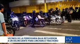 Moradores del sur de Quito se organizaron para detener a un hombre implicado en el asalto a un local comercial de la zona. Un reportaje de Gustavo Jaramillo