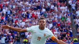 Soccer Football - FIFA World Cup 2026 - Quarter Final - France v Morocco - Boston Stadium, Foxborough, Massachusetts, U.S. - July 9, 2026 France's Kylian Mbappe celebrates scoring their first goal IMAGN IMAGES via Reuters/David Butler Ii