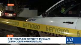 La Policía ejecutó un operativo que incluyó allanamientos dentro del establecimiento educativo. Los seis sospechosos estarían vinculados con el crimen. Un reportaje de Brigette Mancheno