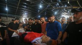 Mohammed al-Wahidi organizaba proyecciones del Mundial para desplazados en Gaza.