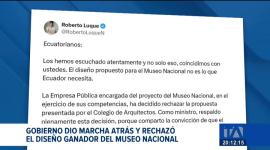 El ministro Roberto Luque informó la decisión este viernes tras la ola de polémicas, confirmando que la elección final pasará a votación ciudadana. Un reportaje de Karen Haro