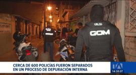 El ministro Reimberg informó que alrededor de 600 uniformados han sido separados de las filas policiales en un proceso de depuración interna. Un reportaje de Karen Haro