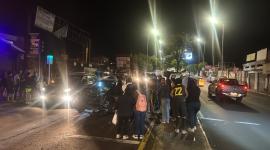 Un siniestro de tránsito en la av. Interocéanica provocó el cierre de esta vía la noche del domingo 12 de julio.