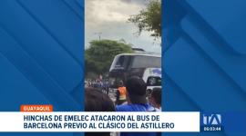 La previa del partido se vio empañado por disturbios violentos. El bus que transportaba a la delegación de Barcelona fue atacado con piedras. Un reportaje de Camila Guevara
