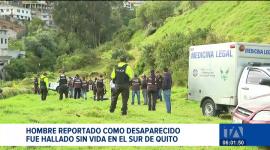 El cuerpo sin vida de un ciudadano que fue reportado como desaparecido fue localizado en el sector de La Lucha de los Pobres. Un reportaje de Gustavo Jaramillo