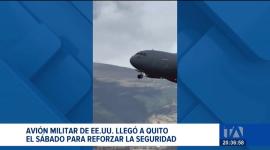 La aeronave de gran capacidad llegó desde Charleston al aeropuerto Mariscal Sucre para coordinar respuestas a los desafíos de seguridad del país.