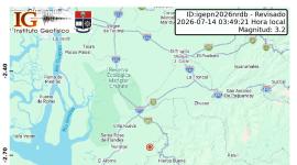 Un sismo de 3.2 despertó a los habitantes de Naranjal y zonas de Guayas