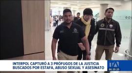 Interpol localizó y detuvo en las últimas horas a tres ciudadanos requeridos por la justicia. Los sospechosos deberán cumplir condenas pendientes. Un reportaje de Mishell Villacís