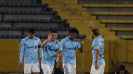 El festejo de la Universidad Católica del gol para el triunfo ante LDU
