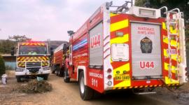 Incendio estructural moviliza a equipos de emergencia en Monte Sinaí