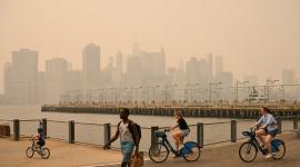 Humo de incendios en Canadá cubre el cielo de Nueva York y Nueva Jersey
