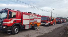 El Cuerpo de Bomberos de Quito controló incendio en Yaruquí