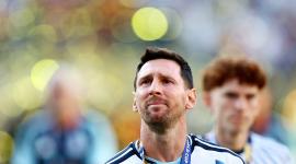 Estadio de Nueva York/Nueva Jersey, East Rutherford, Nueva Jersey, EE. UU. - 19 de julio de 2026. Lionel Messi, de Argentina, se muestra abatid