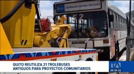 Unidades fuera de servicio tendrán un nuevo uso en beneficio de la comunidad. Los vehículos fueron entregados para ser adaptados como centros comunitarios y espacios culturales. Un reportaje de Mishell Villacís