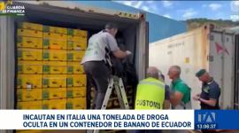 En un reciente operativo ejecutado en Italia, las autoridades interceptaron una tonelada de droga oculta en un contenedor de banano. Un reportaje de Catalina García