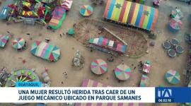 Se complica el estado de salud de la mujer que cayó de un juego mecánico en el norte de Guayaquil. El accidente reaviva el debate sobre los controles municipales. Un reportaje de Paula Kuhn