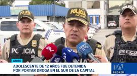 Una menor de edad fue detenida en el sector de Chilibulo por agentes policiales acusada de tenencia de sustancias ilícitas. Un reportaje de Valeria Velasco