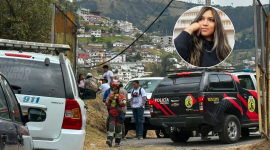 Policía Nacional y Familiares de Lizeth Bunshi continúan las labores de búsqueda en una quebrada de Quito.