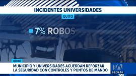 El Municipio de Quito respondió al llamado de las universidades y generó acuerdos para la seguridad. Entre los compromisos consta el despliegue de controles intensivos. Un reportaje de Nathalie Jiménez