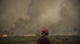 Los incendios alarman a España y Francia mientras bomberos trabajan por sofocar las llamas.