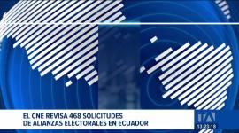 El CNE avanza en la revisión de las inscripciones presentadas por los movimientos y partidos políticos, 138 alianzas electorales fueron aprobadas. Un reportaje de Brigette Mancheno