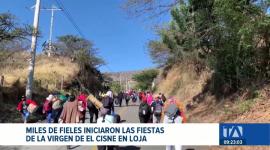 La parroquia de El Cisne recibió a los feligreses que se congregaron para dar apertura a los actos culturales y religiosos en honor a la Virgen del Cisne. Un reportaje de María del Rocío Coronel