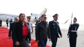 El presidente de Ecuador, Daniel Noboa, llegó a Perú para la transmisión de mando de Fujimori.