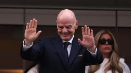 Gianni Infantino, presidente de la FIFA, en uno de los partidos del Mundial 2026.