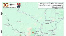 Sismo superficial en la frontera colombo-ecuatoriana se sintió en Carchi