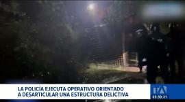 Un operativo en la capital permitió la aprehensión varias personas. Esta acción estuvo orientada a desarticular una estructura delictiva. Un reportaje de Brigette Mancheno