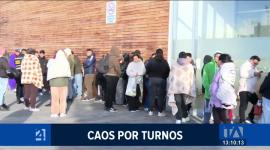 Filas de hasta 400 personas y largas esperas persisten en las inmediaciones de la Plataforma Gubernamental Sur para la emisión de licencias. Un reportaje de Lucía Clavijo