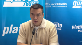 Daniel Noboa, durante una entrevista radial el 31 de julio de 2026.