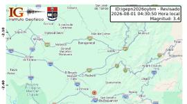 Sismo de magnitud 3.4 se sintió en La Troncal la mañana de este sábado