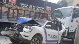 Choque múltiple en la vía Pallatanga deja 5 heridos