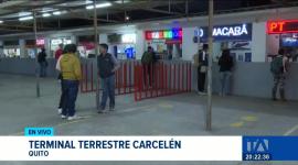 La medida tarifaria rige a escala nacional mientras se monitorea el movimiento de usuarios en la terminal de Carcelén en Quito. Un reportaje de Brigette Macheno