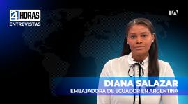 "Se deben hacer los concursos para designar a jueces definitivos", comentó Diana Salazar, embajadora de Ecuador en Argentina, sobre la emergencia en la Función Judicial.
