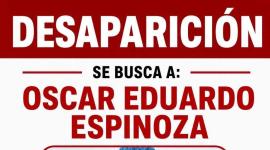 Afiche de desaparición de Óscar Eduardo Espinosa