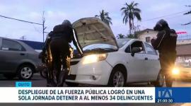Las intervenciones de las Fuerzas Armadas y la Policía Nacional dejaron decenas de capturados en distintos puntos de Quito. Un reportaje de Belén Merizalde