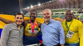¡Orgullo tricolor! Belsy Quiñónez logra la medalla de plata en el Mundial Sub-20 de Estados Unidos
