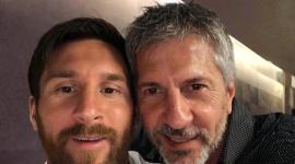 Lionel Messi, junto a su padre Jorge Messi.