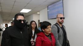 Tamia y Amanda Villavicencio acuden a audiencia evaluatoria  o preparatoria de juicio en el caso Magnicidio de Fernando Villavicencio, en el Complejo Judicial Norte.