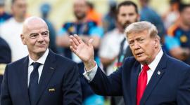 El presidente de la FIFA, Gianni Infantino y el presidente de los EE.UU. Donald Trump, durante el Mundial 2026.