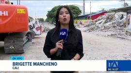 Rescatistas y 170 voluntarios trabajaron hasta las 04:00 AM buscando sobrevivientes y víctimas. Los Topos de México son parte de los equipos internacionales que colaboran con las labores de rescate. Al momento, en Cali, se reportan más de 800 edificaciones con daños.  Un reporte de Brigette Mancheno