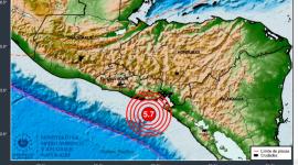 Reporte de un sismo que se sintió en El Salvador.