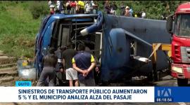 Entre enero y julio de 2026, los accidentes en unidades urbanas se incrementaron en relación al mismo periodo de 2025. Un reportaje de María Gracia Chacón