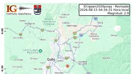 Un sismo se reportó en Quito la madrugada de este sábado 15 de agosto del 2026