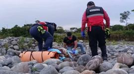 Las autoridades halalron el cuerpo de Diana Quispe, desaparecida tras ser arrastrada por el río Machay.