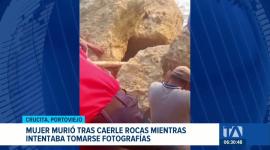 El hecho ocurrió en Manabí cuando el desprendimiento de una estructura rocosa atrapó a la víctima. La mujer intentaba tomarse fotografías. Un reportaje de Jazmín Solís