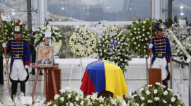 Imagen referencial del funeral de Estado del expresidente Rodrigo Borja.